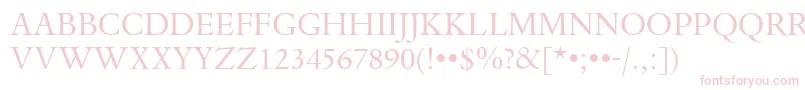DanteTitlingMtRegular Font – Pink Fonts on White Background