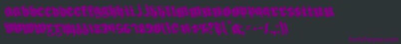 Biergartenr Font – Purple Fonts on Black Background