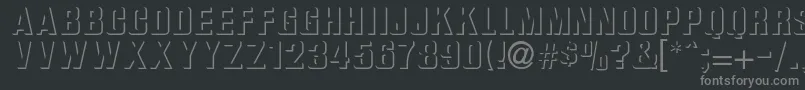Шрифт BasRelief – серые шрифты на чёрном фоне