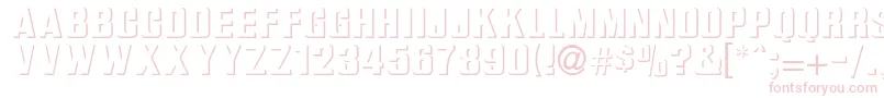 BasRelief-Schriftart – Rosa Schriften auf weißem Hintergrund