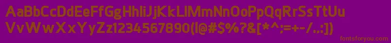 JuhlBlack Font – Brown Fonts on Purple Background