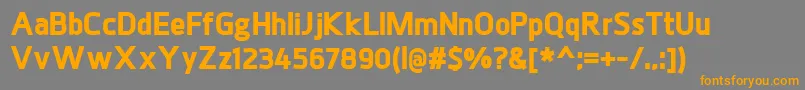 JuhlBlack Font – Orange Fonts on Gray Background
