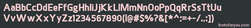 Шрифт JuhlBlack – розовые шрифты на чёрном фоне