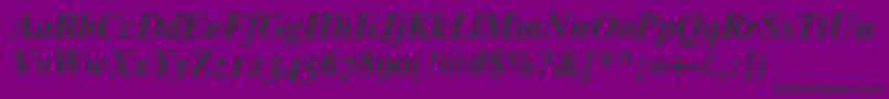 GrecoOldstyleSsiBold Font – Black Fonts on Purple Background