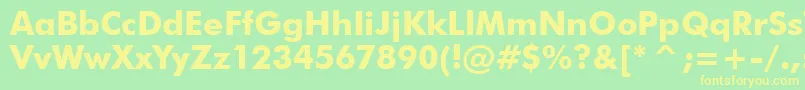 Tt0144m Font – Yellow Fonts on Green Background