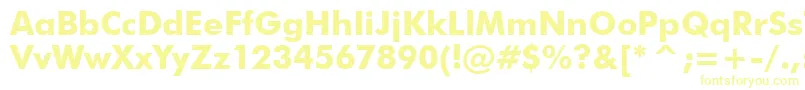 フォントTt0144m – 黄色のフォント