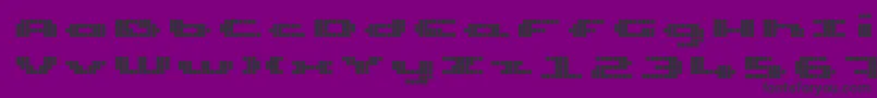 UpTinyLcdFour Font – Black Fonts on Purple Background