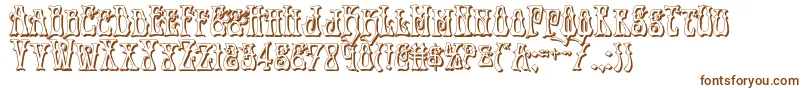 Instantzen3D-Schriftart – Braune Schriften