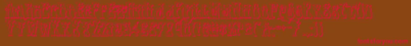Instantzen3D Font – Red Fonts on Brown Background