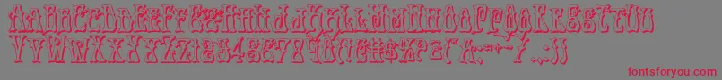 Instantzen3D Font – Red Fonts on Gray Background