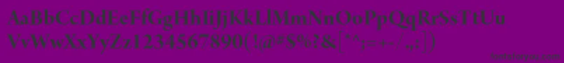 ArnoproBolddisplay Font – Black Fonts on Purple Background