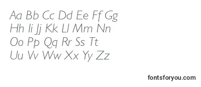 GarrisonLightSansItalic Font