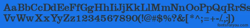 Introitssk Font – Black Fonts on Blue Background