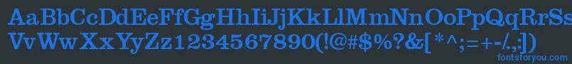 Introitssk Font – Blue Fonts on Black Background