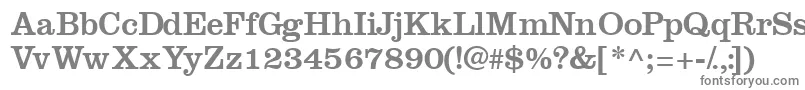 フォントIntroitssk – 白い背景に灰色の文字