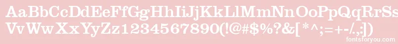フォントIntroitssk – ピンクの背景に白い文字