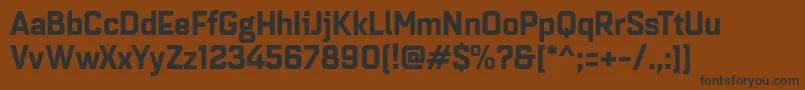 Quarcanormbold Font – Black Fonts on Brown Background
