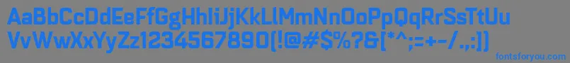 Quarcanormbold Font – Blue Fonts on Gray Background