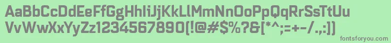 Quarcanormbold Font – Gray Fonts on Green Background