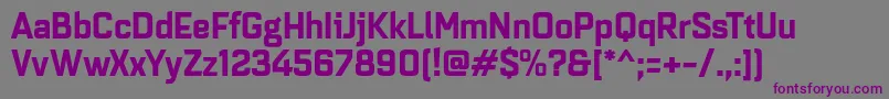 Quarcanormbold Font – Purple Fonts on Gray Background