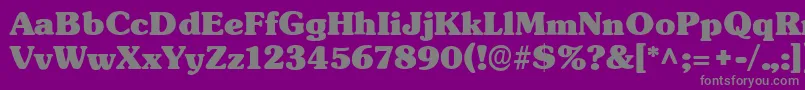 Police TypographersubwayBlack – polices grises sur fond violet