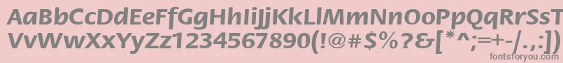 StackextBold Font – Gray Fonts on Pink Background