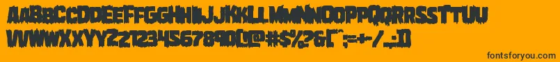 Marshthingover Font – Black Fonts on Orange Background