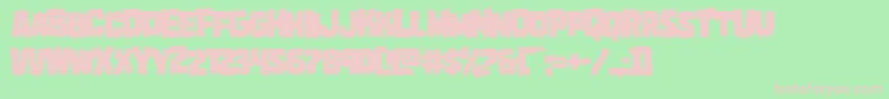 Marshthingover Font – Pink Fonts on Green Background