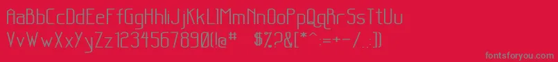 SanityWide Font – Gray Fonts on Red Background