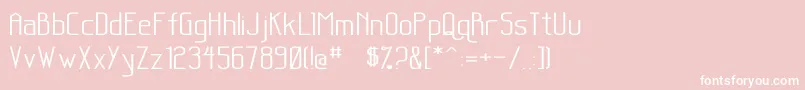フォントSanityWide – ピンクの背景に白い文字