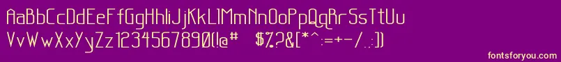 SanityWide Font – Yellow Fonts on Purple Background