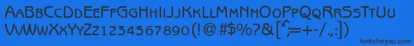 B691SansSmcBold Font – Black Fonts on Blue Background