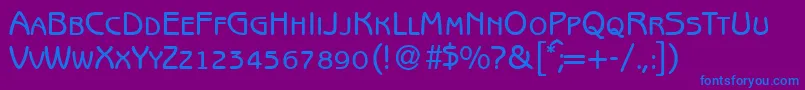 B691SansSmcBold Font – Blue Fonts on Purple Background