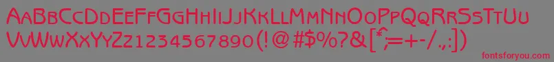 B691SansSmcBold Font – Red Fonts on Gray Background