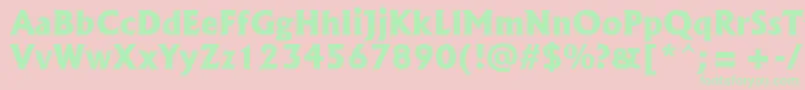 Albr85x Font – Green Fonts on Pink Background