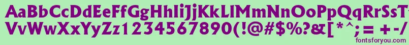 Weitere Informationen zur Albr85x-Schriftart Albr85x-Schriftart – Violette Schriften auf grünem Hintergrund