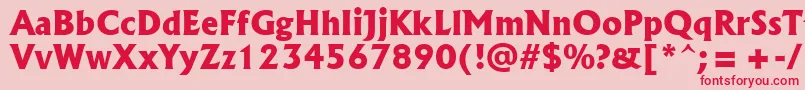 Albr85x Font – Red Fonts on Pink Background