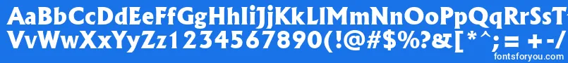 More about Albr85x Font Albr85x Font – White Fonts on Blue Background