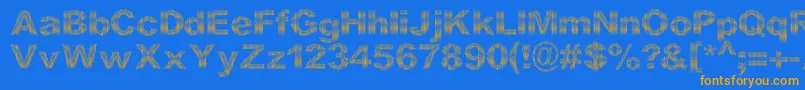 fuente DccStripesNew – Fuentes Naranjas Sobre Fondo Azul