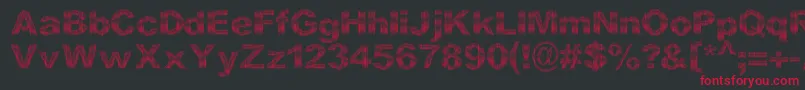 fuente DccStripesNew – Fuentes Rojas Sobre Fondo Negro