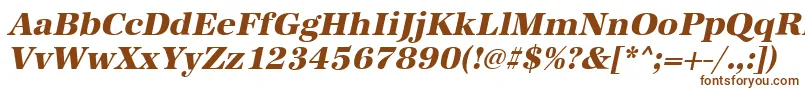 AntiquastdXboldItalic Font – Brown Fonts on White Background