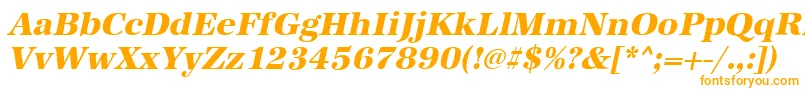 AntiquastdXboldItalic Font – Orange Fonts on White Background