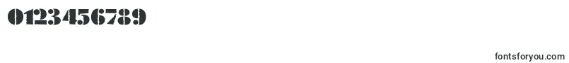 FuturaeugeniacWinter30-Schriftart – Schriften für Zahlen und Nummern