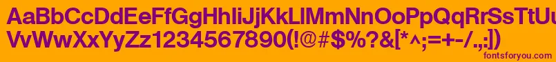 En savoir plus sur la police BasicSansSfBold Police BasicSansSfBold – polices violettes sur fond orange