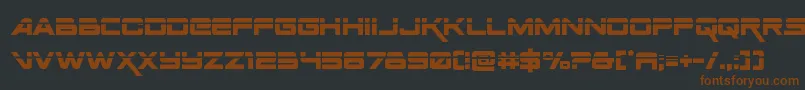 Spacerangerlaser Font – Brown Fonts on Black Background