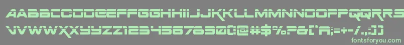 Spacerangerlaser Font – Green Fonts on Gray Background