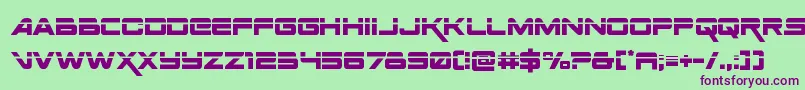 Spacerangerlaser Font – Purple Fonts on Green Background