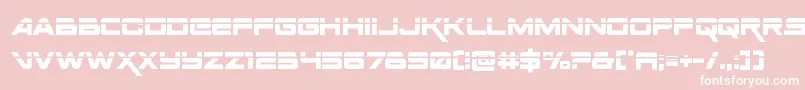 Spacerangerlaser Font – White Fonts on Pink Background