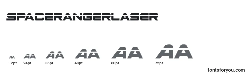 Размеры шрифта Spacerangerlaser