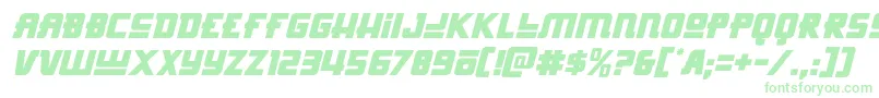 Hongkonghustleital Font – Green Fonts on White Background